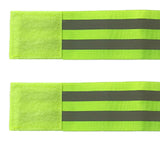 Maxbell Reflective Bands Wristband Reflector Tape Strips for Night Jogging Sports 40cm Green