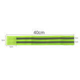Maxbell Reflective Bands Wristband Reflector Tape Strips for Night Jogging Sports 40cm Green