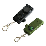 Maxbell Safety Outdoor Multifunctional Whistle LED Lamps for Emergency Backpacking Black