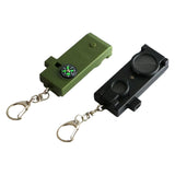 Maxbell Safety Outdoor Multifunctional Whistle LED Lamps for Emergency Backpacking Black