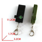 Maxbell Safety Outdoor Multifunctional Whistle LED Lamps for Emergency Backpacking Black