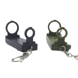 Maxbell Safety Outdoor Multifunctional Whistle LED Lamps for Emergency Backpacking Black