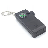 Maxbell Safety Outdoor Multifunctional Whistle LED Lamps for Emergency Backpacking Black