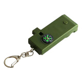 Maxbell Safety Outdoor Multifunctional Whistle LED Lamps for Emergency Backpacking Green