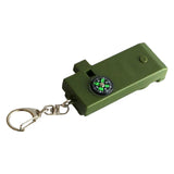 Maxbell Safety Outdoor Multifunctional Whistle LED Lamps for Emergency Backpacking Green