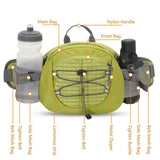 Maxbell Fanny Pack Hip Bag Adjustable Strap Waist Bag Pack for Hiking Sports Cycling Green