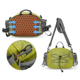 Maxbell Fanny Pack Hip Bag Adjustable Strap Waist Bag Pack for Hiking Sports Cycling Green