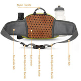 Maxbell Fanny Pack Hip Bag Adjustable Strap Waist Bag Pack for Hiking Sports Cycling Green