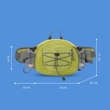 Maxbell Fanny Pack Hip Bag Adjustable Strap Waist Bag Pack for Hiking Sports Cycling Green