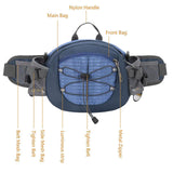 Maxbell Fanny Pack Hip Bag Adjustable Strap Waist Bag Pack for Hiking Sports Cycling Blue