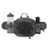 Maxbell Fanny Pack Hip Bag Adjustable Strap Waist Bag Pack for Hiking Sports Cycling Black Gray