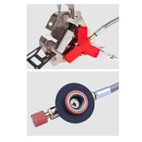 Maxbell Camping Gas Stove Split Burner Survival Kit for Hiking Propane Emergency