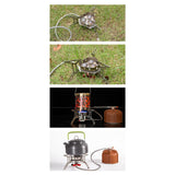 Maxbell Camping Gas Stove Split Burner Survival Kit for Hiking Propane Emergency