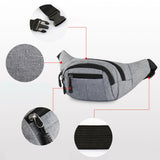 Maxbell Fanny Pack Hip Bag Chest Bag Running Waist Pack for Hiking Outdoor Workout Purple