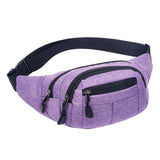 Maxbell Fanny Pack Hip Bag Chest Bag Running Waist Pack for Hiking Outdoor Workout Purple