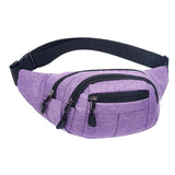 Maxbell Fanny Pack Hip Bag Chest Bag Running Waist Pack for Hiking Outdoor Workout Purple