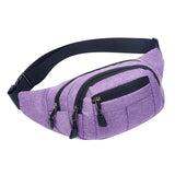 Maxbell Fanny Pack Hip Bag Chest Bag Running Waist Pack for Hiking Outdoor Workout Purple