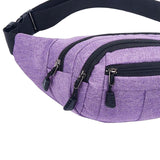 Maxbell Fanny Pack Hip Bag Chest Bag Running Waist Pack for Hiking Outdoor Workout Purple