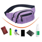 Maxbell Fanny Pack Hip Bag Chest Bag Running Waist Pack for Hiking Outdoor Workout Purple
