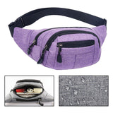 Maxbell Fanny Pack Hip Bag Chest Bag Running Waist Pack for Hiking Outdoor Workout Purple