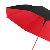 Maxbell Folding Long Handle Umbrella Windproof Double Layer for Camp Fishing Women red