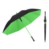 Maxbell Folding Long Handle Umbrella Windproof Double Layer for Camp Fishing Women green