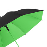 Maxbell Folding Long Handle Umbrella Windproof Double Layer for Camp Fishing Women green