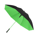 Maxbell Folding Long Handle Umbrella Windproof Double Layer for Camp Fishing Women green