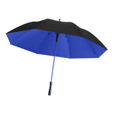 Maxbell Folding Long Handle Umbrella Windproof Double Layer for Camp Fishing Women blue