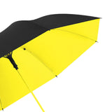 Maxbell Folding Long Handle Umbrella Windproof Double Layer for Camp Fishing Women yellow