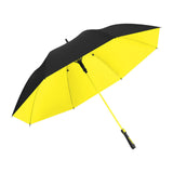 Maxbell Folding Long Handle Umbrella Windproof Double Layer for Camp Fishing Women yellow