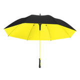 Maxbell Folding Long Handle Umbrella Windproof Double Layer for Camp Fishing Women yellow