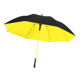 Maxbell Folding Long Handle Umbrella Windproof Double Layer for Camp Fishing Women yellow