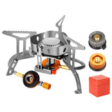 Maxbell Multifunction Camping Gas Stove Lightweight for Backpacking Hiking Cooking