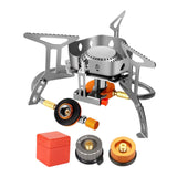 Maxbell Multifunction Camping Gas Stove Lightweight for Backpacking Hiking Cooking