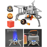 Maxbell Multifunction Camping Gas Stove Lightweight for Backpacking Hiking Cooking