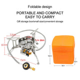 Maxbell Multifunction Camping Gas Stove Lightweight for Backpacking Hiking Cooking