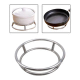 Maxbell Stainless Steel Pot Pan Rack Round Kitchen Rust Proof Durable Dia 29cm