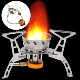 Maxbell Durable Camping Gas Stove Foldable Cooking Tool Lightweight Picnic Yellow Rough Texture