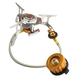 Maxbell Durable Camping Gas Stove Foldable Cooking Tool Lightweight Picnic Yellow Rough Texture
