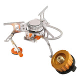 Maxbell Durable Camping Gas Stove Foldable Cooking Tool Lightweight Picnic Yellow Rough Texture