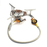 Maxbell Durable Camping Gas Stove Foldable Cooking Tool Lightweight Picnic red Texture
