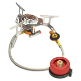 Maxbell Durable Camping Gas Stove Foldable Cooking Tool Lightweight Picnic red Texture