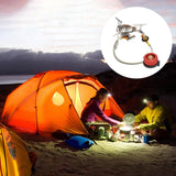 Maxbell Durable Camping Gas Stove Foldable Cooking Tool Lightweight Picnic red Texture