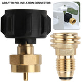 Maxbell Propane Tank Adapter Camping Refill Shifter BBQ Cooking Gas Cylinder Convert A