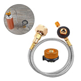 Maxbell Camping Gas Stove Flat Cylinder Tank Coupler Canister for Picnic Camping