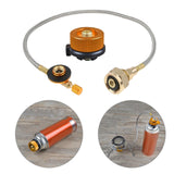 Maxbell Camping Gas Stove Flat Cylinder Tank Coupler Canister for Picnic Camping