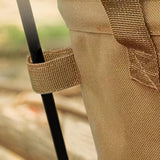 Maxbell Camping Trash Can Foldable Dirty Clothes Basket Portable for Garden Picnic Brown