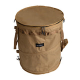 Maxbell Camping Trash Can Foldable Dirty Clothes Basket Portable for Garden Picnic Brown