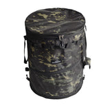 Maxbell Camping Trash Can Foldable Dirty Clothes Basket Portable for Garden Picnic Black Green